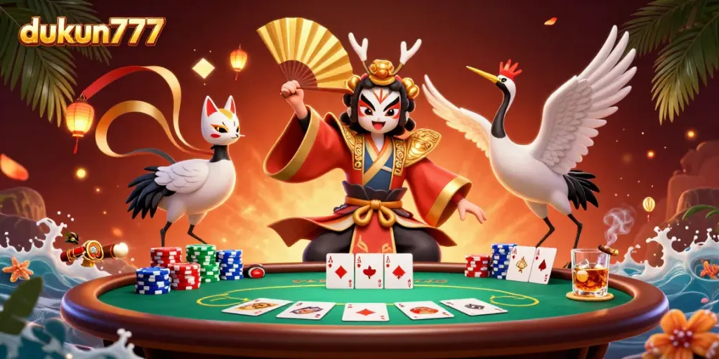 Engage in thrilling gameplay with dukun777 featuring dynamic poker elements and vibrant characters.