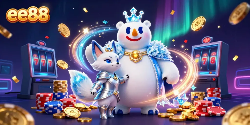 Experience exciting gameplay at ee88 with a dazzling display of casino elements and characters.