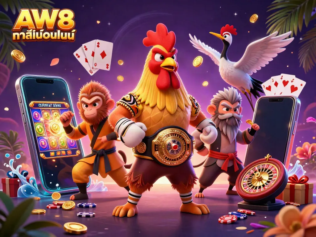 ปลดล็อกประสบการณ์ใน AW8 คาสิโนออนไลน์ ด้วยการ์ตูน 3D และสล็อตเกมหลากหลาย