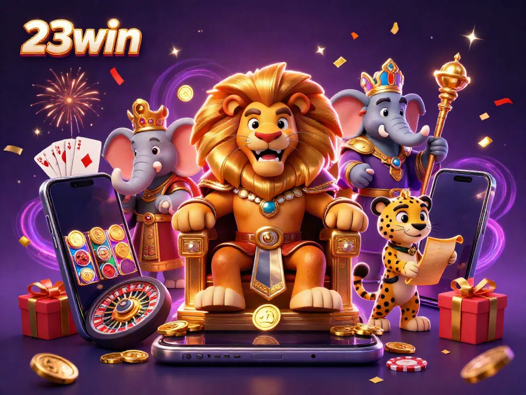 Experience the thrill of 23win's gaming world with dynamic characters and exciting elements.